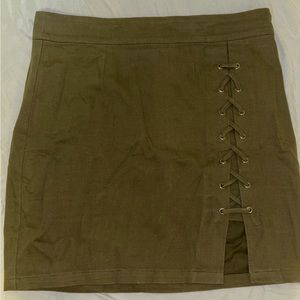 Charlotte Russe green skirt